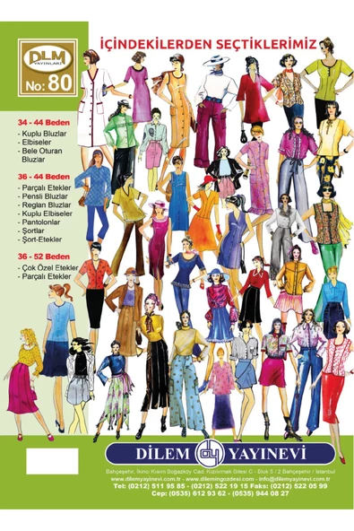 Güler Erkan Provasız Her Çeşit Giyim Kalıpları No:80 - 2