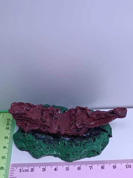 Netx Batık Kayık Kaya Üstünde 10x5,5x5 cm  Mini Akvaryum Dekoru - 4