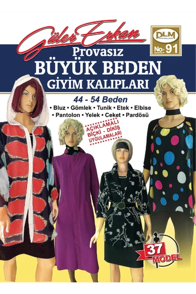 Güler Erkan Provasız Büyük Beden Giyim Kalıpları No:91