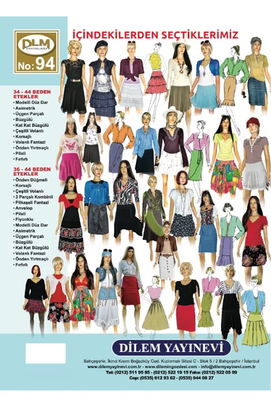 Güler Erkan Provasız Etek Giyim Kalıpları No:94 - 2
