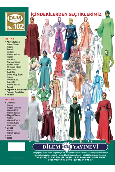 Güler Erkan Provasız Tesettür Abiye Giyim Kalıpları No:102 - 2