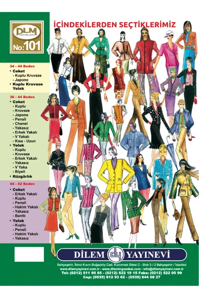 Güler Erkan Provasız Ceket Yelek Giyim Kalıpları No:101 - 2
