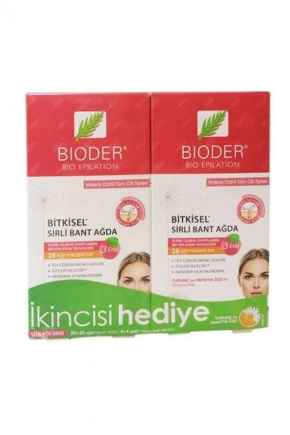 Bioder Ağda Bandı Yüz Için 1+1