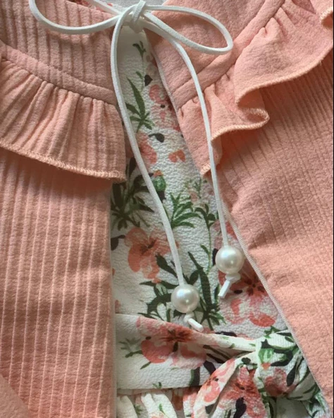 Kız Bebek Elbise Hırka Tül Altlı Takım (Pudra) - 3