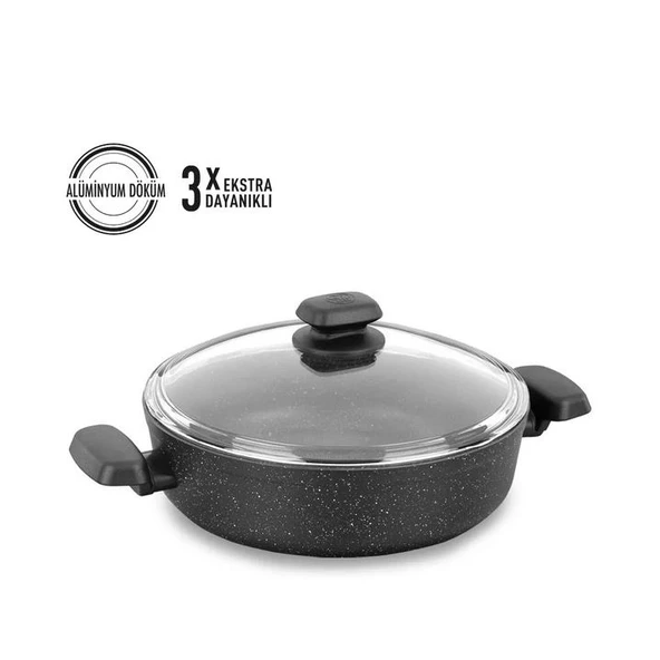 Korkmaz A1344 Ornella Kısa Tencere 26x7 Cm