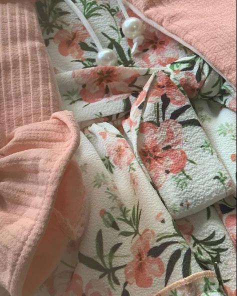 Kız Bebek Elbise Hırka Tül Altlı Takım (Pudra) - 5