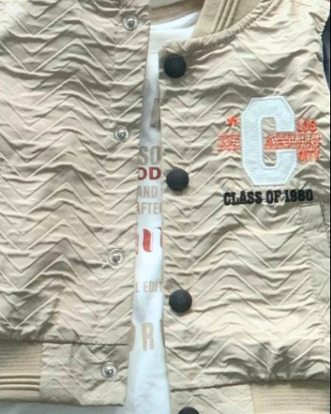 Erkek Bebek Aylık Deri Ceket Sweat Pantolon Takım - 6