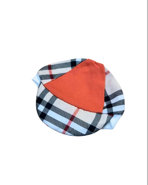 Kareli Papyonlu Erkek Bebek Tulum (Turuncu) - Resim 3