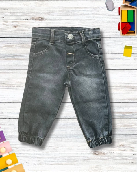 Erkek Bebek Aylık Deri Ceket Sweat Pantolon Takım - 4