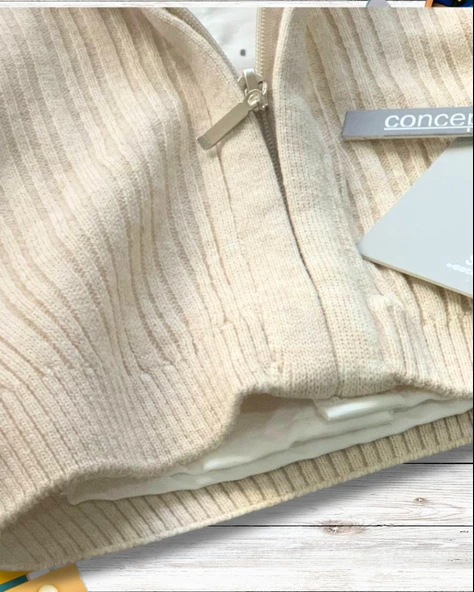 Erkek Bebek Aylık Hırka Gömlek Pantolon ve Papyonlu Takım (Krem) - 5