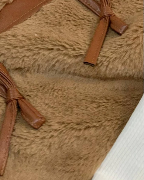 Kız Bebek Aylık Pantolonlu Peluş Yelek Penye Sweat Takım - 7