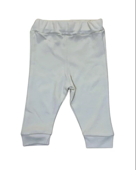 Volanlı Kol Baskılı Kız Bebek Takım (Krem) - 3