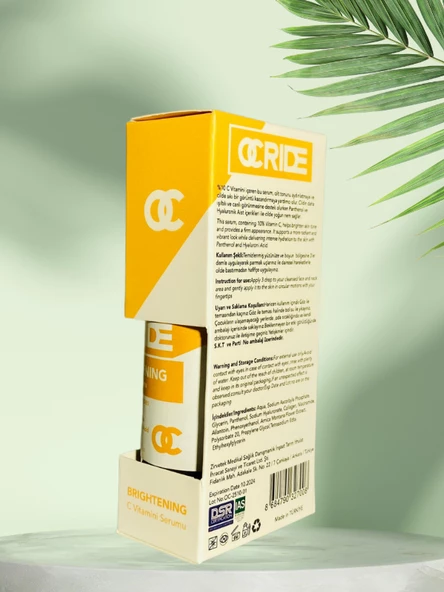 Ocride Aydınlatıcı C Vitamini Cilt Serumu 30ml Vegan Pürüzsüzleştirici İnce Çizgi Azaltıcı (%10 VİTAMİN C) - 4