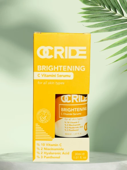 Ocride Aydınlatıcı C Vitamini Cilt Serumu 30ml Vegan Pürüzsüzleştirici İnce Çizgi Azaltıcı (%10 VİTAMİN C) - 3