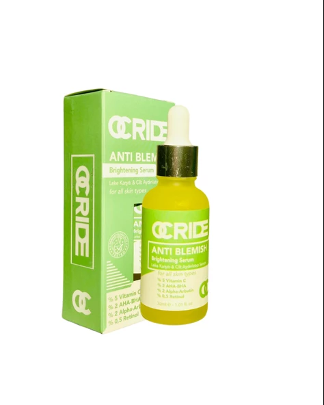 Ocride Anti Blemish Brightening Cilt Serumu Vegan Leke Karşıtı & Cilt Aydınlatıcı, Sivilce Karşıtı 30 ml