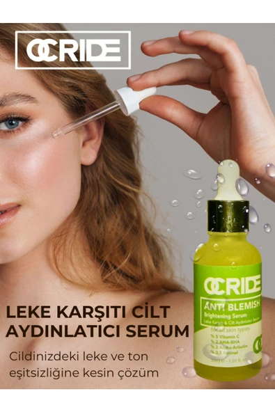 Ocride Anti Blemish Brightening Cilt Serumu Vegan Leke Karşıtı & Cilt Aydınlatıcı, Sivilce Karşıtı 30 ml - Resim 7