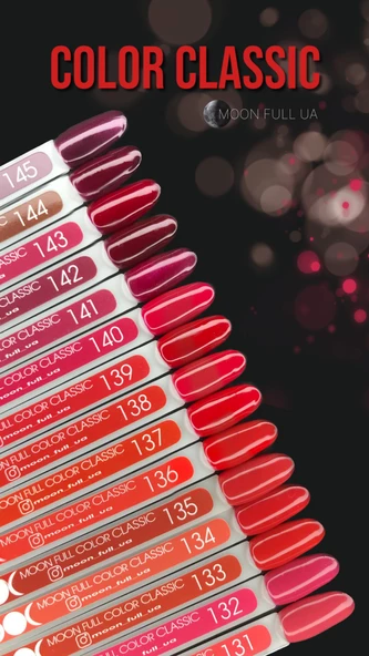 Moon Full Kalıcı Oje Classic Koyu Kırmızı No:137 - Resim 2