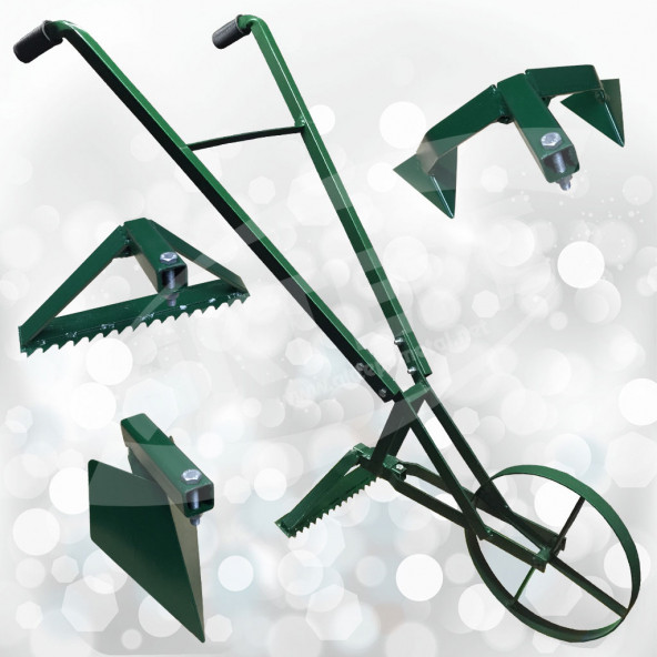 Çapa Arabası Manuel Çapa Aleti Çapamatik Ot Yolma Karık Açma Çapalama Bahçe Seti