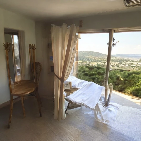 Fırfırlı Naturel Keten Vintage Pamuk Keten Perde (En x Boy) - Tek Kanat - 6