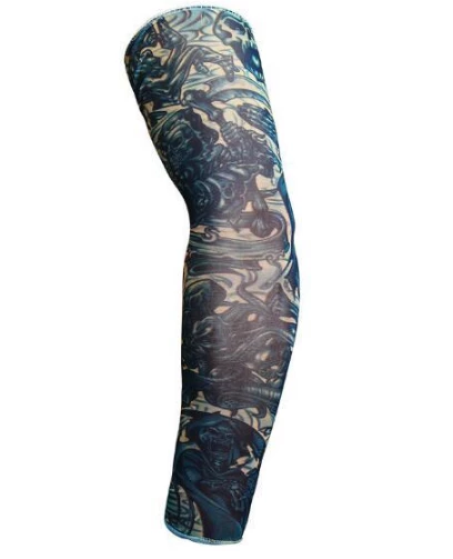 Giyilebilir Kol Dövmesi Çorap Dövme 3D Baskılı Kol Bacak Dövme 2 Adet Model 16 ürün görseli 1