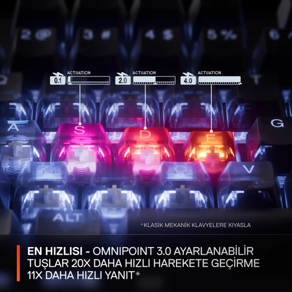 SteelSeries Apex Pro Gen 3 RGB Mekanik Oyuncu Klavyesi (UK) - 7