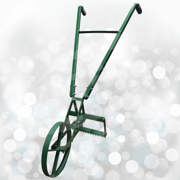 Dörtgen Bıçaklı Ot Sürme Arabası Ot Yolma Makinesi Ot Kesme Aleti Bahçe Ot Çim Biçme Kopartma Aracı - 4