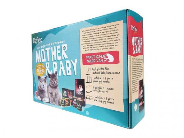 Reflex Mother & Baby Avantaj Paket Kedi Maması Kuru ve Yaş Mama Seti