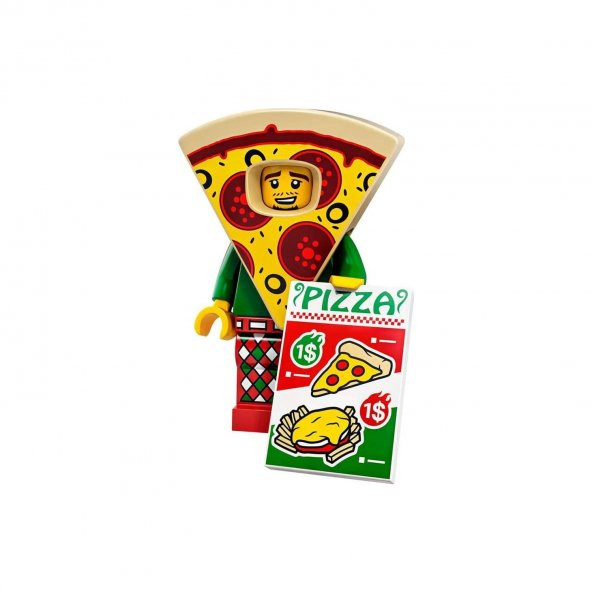 Lego Minifigür - Seri 19 - 71025 - Pizza Costume Guy