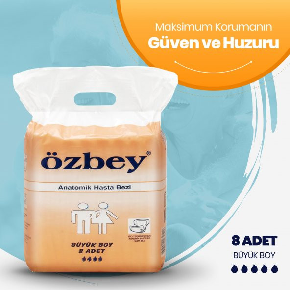 Pedix Anatomik Hasta Bezi Büyük Boy(L) 8 Adet (BELBANTSIZ)