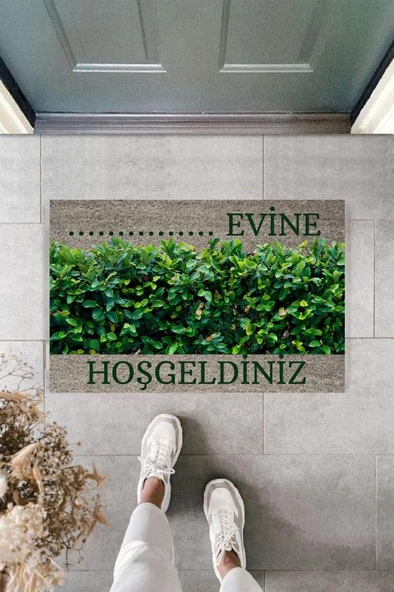 Dijital Baskı Kişiye Özel İç Kapı Dekorasyon Paspas PS11292 - 3