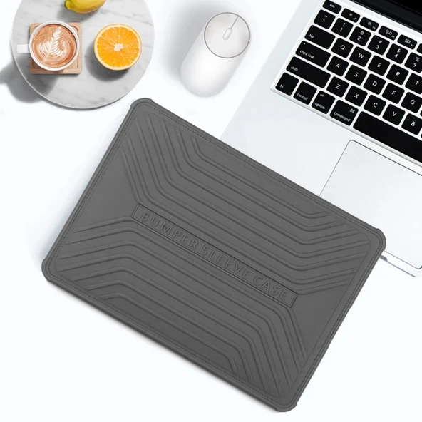 Laptop Çantası Bilgisayar Çantası 13 inç Macbook Air Pro Çanta Kılıf Type-C Girişli 2016 Sonrası Wiwu - Resim 4