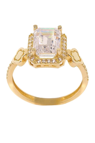 Cigold Taşlı Yüzük Baget 14 Ayar Altın 2,70 Gr OA-K21701028814