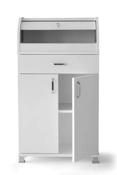 Ahşap Dolaplı Çekmeceli Mutfak Kiler Dolabı Büyük Ekmeklik - 2
