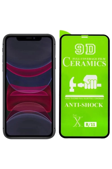 THREESTEP Iphone 11 Ve Xr Ekran Koruyucu Seramik Nano Iphone 11 Ve Xr Kılıf Siyah Ceramic Nano