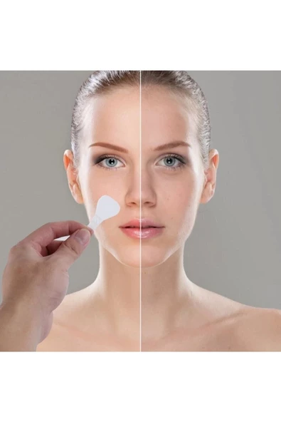THREESTEP Yüz Cilt Kaş Gerdirme Boyun Germe Bandı 10 Adet Kırışıklık Gizleyici Gizli Bantlar - 6