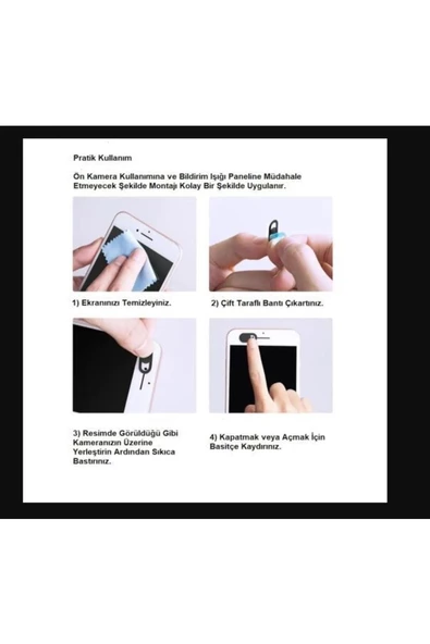 Webcam Cover Notebook Ve Telefon Kamera Kapatıcı Koruyucu - 3