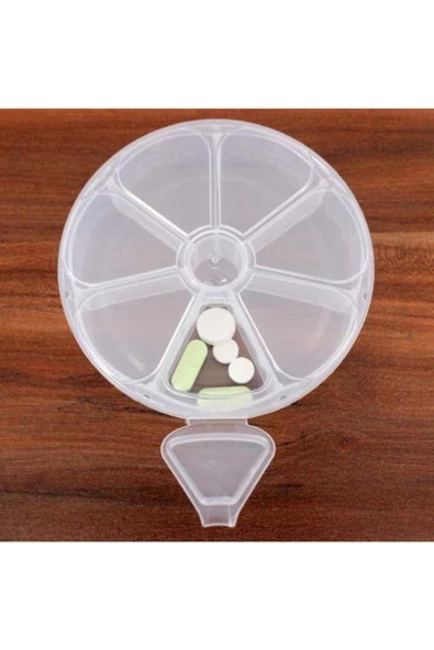 THREESTEP Plastik 7 Bölmeli Kapaklı Haftalık İlaç Hap Saklama Kutusu - 3