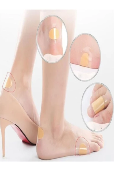 OMAC Silikon Ayakkabı Içi Topuk Vurma Önleyici Koruyucu Aparat 1 Çift Bant - 4