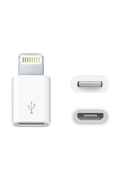 TEKSTİLCİM Micro Usb Den Lightning Iphone Uyumlu Dönüştürücü Otg Çevirici