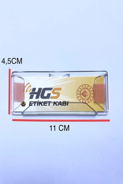 Slazer Auto Araç Hgs Kabı Yeni Model Yeni Etikete Göre (11cm * 4.5cm)