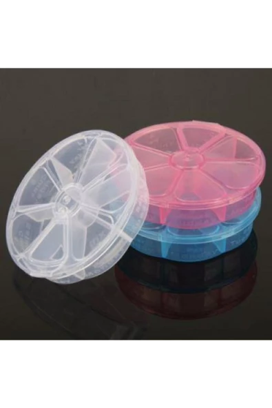 THREESTEP Plastik 7 Bölmeli Kapaklı Haftalık İlaç Hap Saklama Kutusu - 2