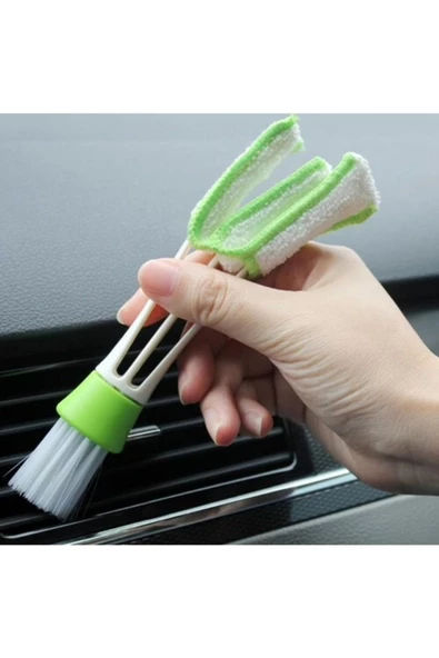 THREESTEP Oto Klima Havalandırma Detay Fırçası Araç Klima Izgarası Iki Yönlü Temizleme Fırçası - 2