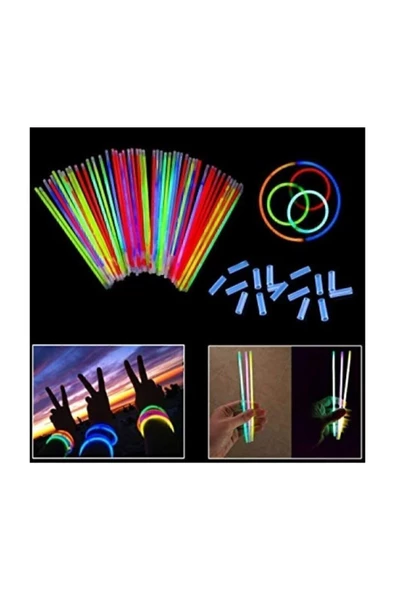 Dolphin Glow Stick Fosforlu Çubuk 20 Adet