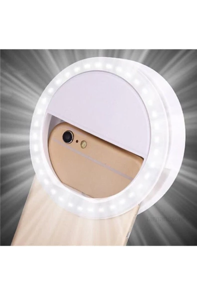 Ring Light Şarjlı Led Selfie Işığı Led Ring Light Halka Telefon Işığı 36 Led 3 Kademeli - 3