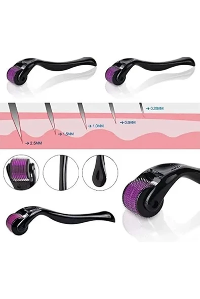 THREESTEP Titanyum Uçlu 540 Iğneli Derma Roller 0,75 Mm Iğne - 3