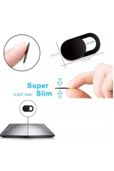 giftcenter 3 Adet Webcam Cover Süper Slim Laptop Tablet Telefon Kamera Kapatıcı Koruyucu - 2