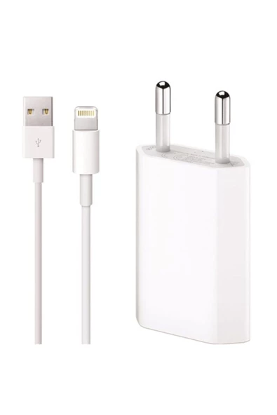 OMAC Iphone Uyumlu Şarj Aleti Cihazı Usb Kablosu Lightning Şarj Kablo Ve Iphone Adaptör