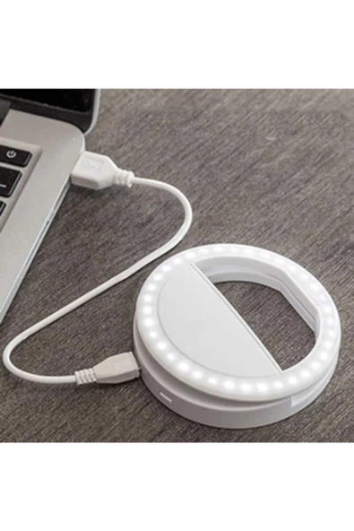 zore Youtuber Led Selfie Led Işıklı Telefon Tutucu Makyaj Işığı Ring Light Usb Girişli - 3