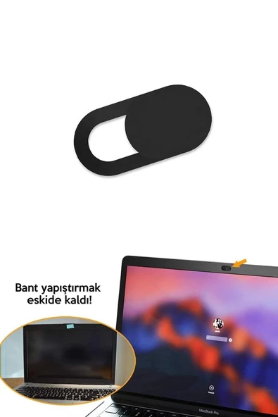 THREESTEP Pratik Web Kamera Kapatıcı - Ekstra Ince 0.7mm - Webcam Cover Gizliliğiniz Için Güvenli Kullanım - 3