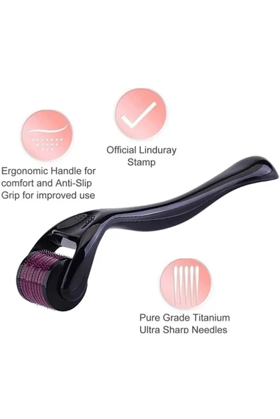 THREESTEP Titanyum Uçlu 540 Iğneli Derma Roller 0,75 Mm Iğne - 4
